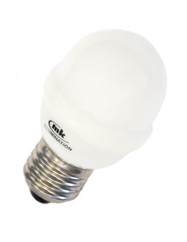 LED lempa LED12 Ball E27 240V 1.5W CW