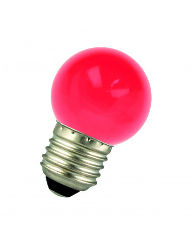 LED lempa LED Ball G45 E27 240V 1W Red