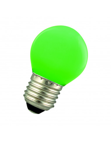 LED lempa LED G45 E27 240V 1W Green