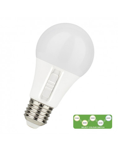 LED lempa LED A60 Switch E27 DIM 8.5W...