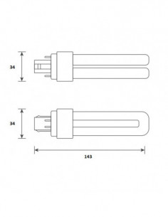LED lempa LED PL Glass... 2