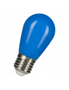 LED ST45 E27 240V 1W Blue