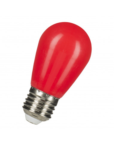LED lempa LED ST45 E27 240V 1W Red