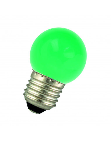 LED lempa LED Ball G45 E27 240V 1W Green