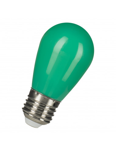 LED lempa LED ST45 E27 240V 1W Green